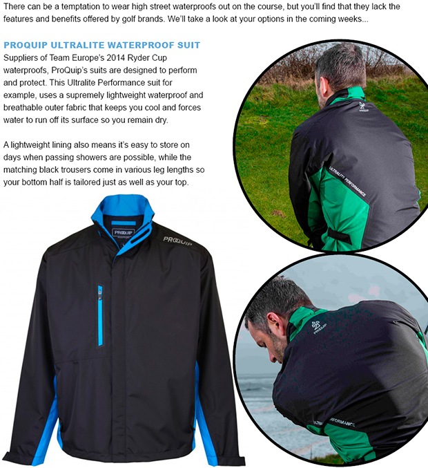 Swing free and easy with modern golf outerwear