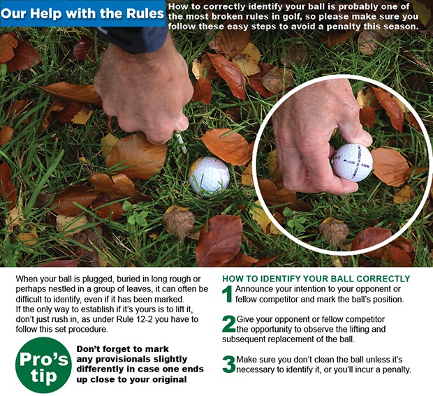 How to identify your ball correctly
