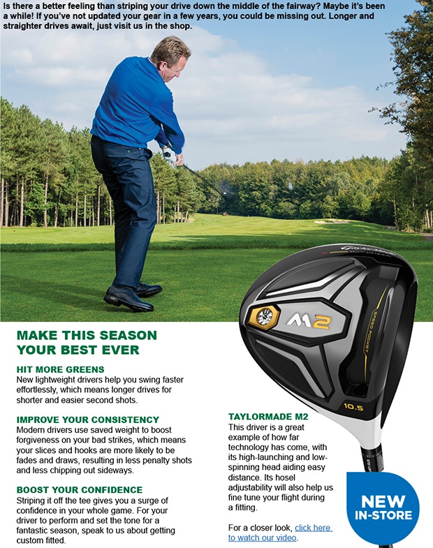 Enjoy longer and straighter drives this year