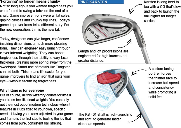 New game improver irons add form to forgiveness