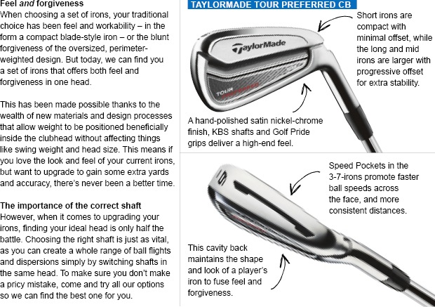 Foiling compromise: the latest player’s irons