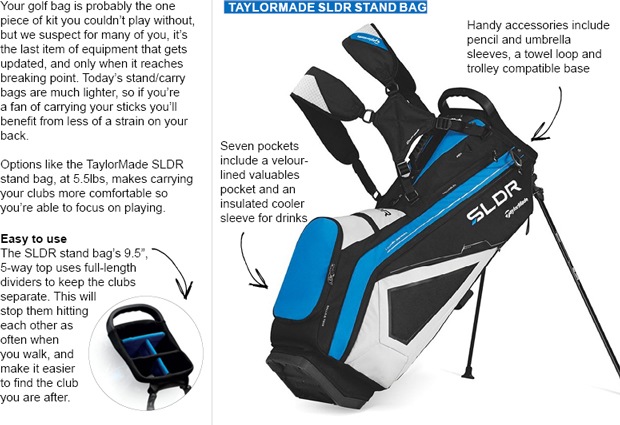 TaylorMade bags