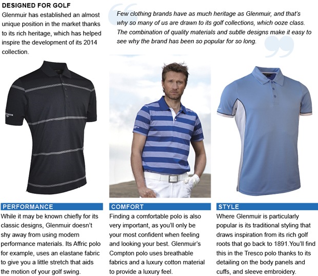 Glenmuir golf clothing