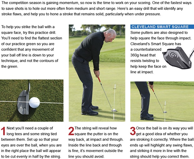  Sharpen your aim to hole more putts