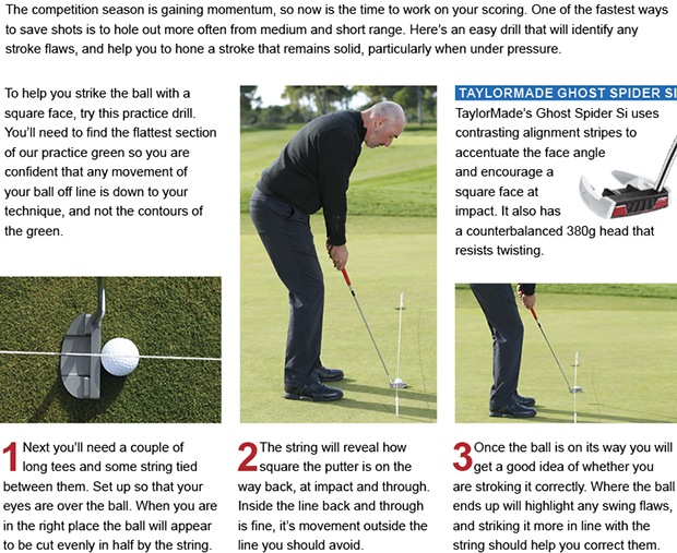  Sharpen your aim to hole more putts