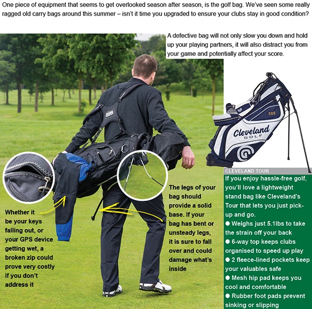 Is your golf bag showing signs of stress?