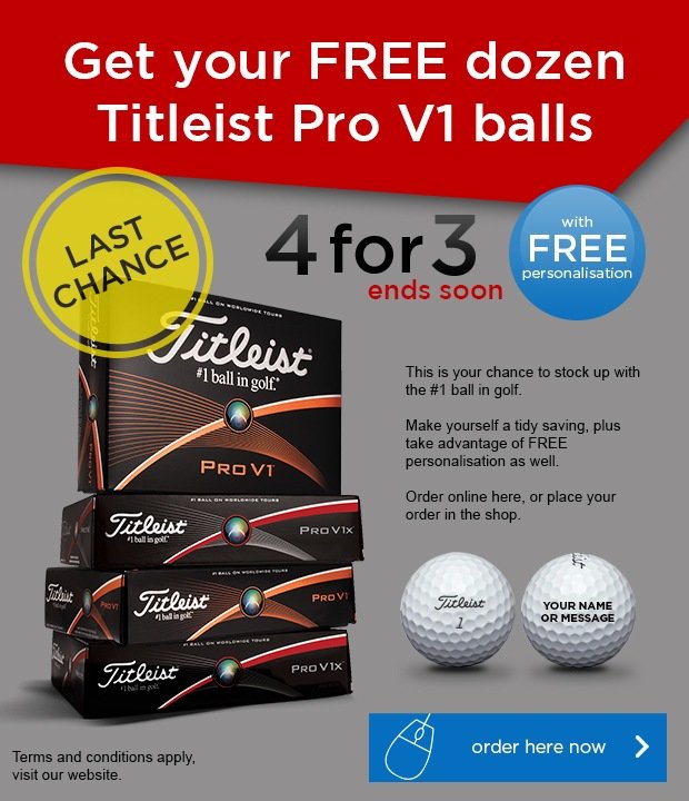 Titleist 4 for 3 2016 - £39.99