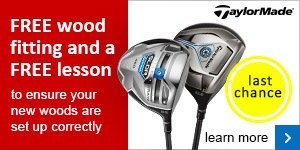 Free fitting and lesson on selected TaylorMade woods