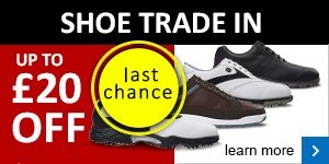 Trade in your old shoes and get up to £20 off a new pair of FootJoy shoes