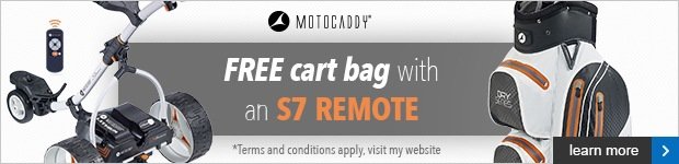 Free cart bag with a Motocaddy S7 REMOTE