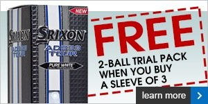 Free trial pack of Srixon AD333 Tour balls