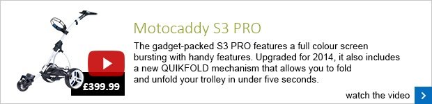 Motocaddy S3 Pro electric trolley 
