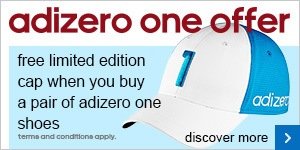 Free limited edition cap with adizero one shoes 