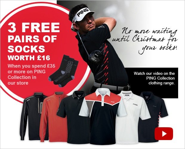 Spend over £35 on PING clothing and get free socks
