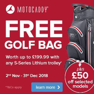 Motocaddy Free Bag Offer