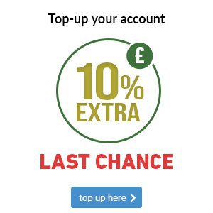 Get an extra 10% on your account