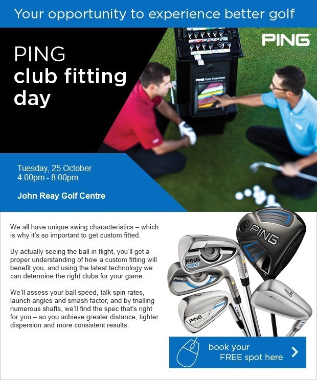 PING Fitting Day - Tuesday, 25 October - Book here
