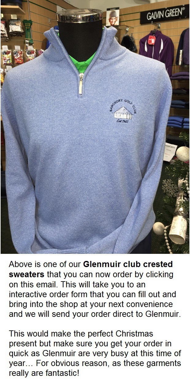 Glenmuir Club Crested Clothing Order Form