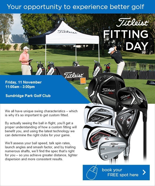 Book your FREE slot at our Titleist Demo Day