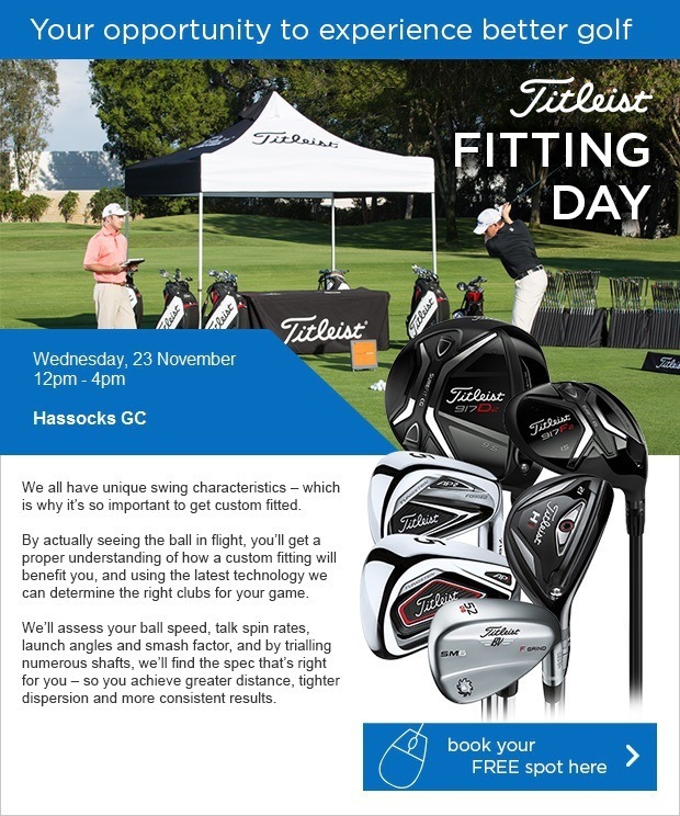Titleist Club Fitting Day at Hassocks - Wed 23 Nov