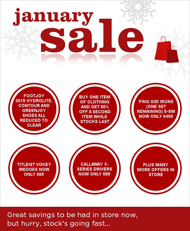 Don't miss our January Sale at Blackwood!