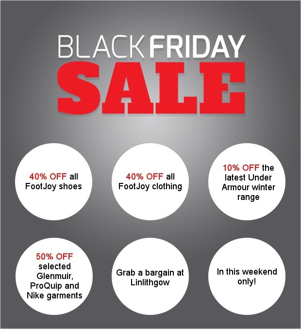 Don't miss our Black Friday Sale at Linlithgow...
