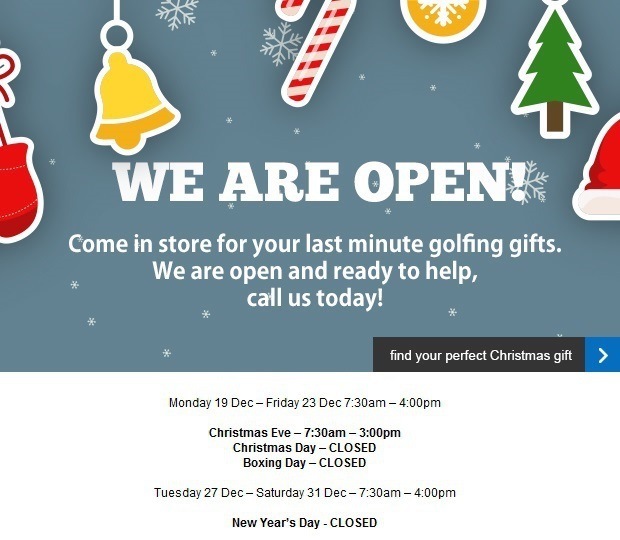 Our festive opening times are…