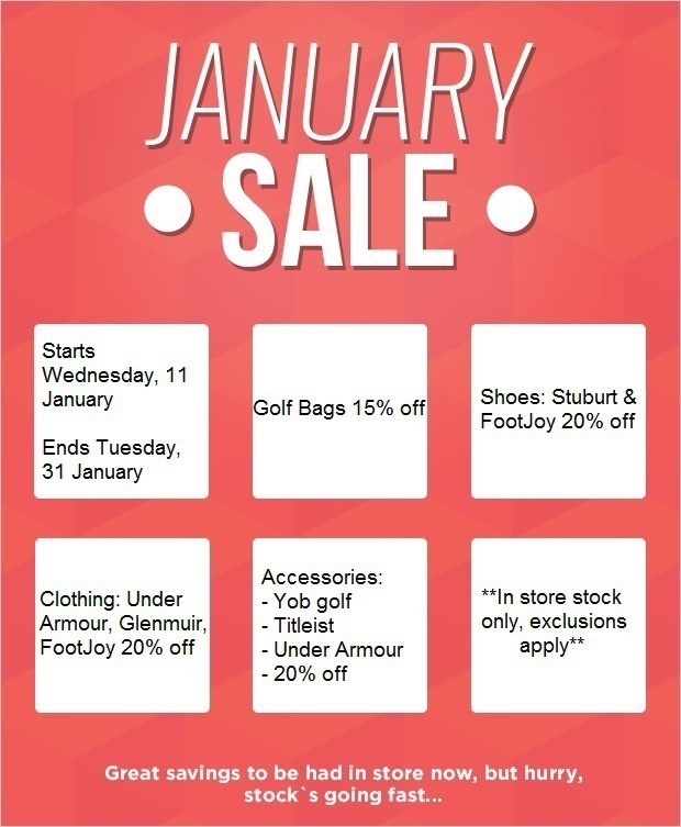 January Sale at Prestwick St Nicholas GC