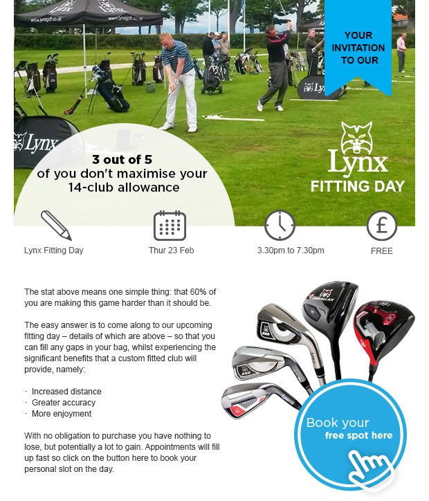 Your invitation to our Lynx Fitting Event