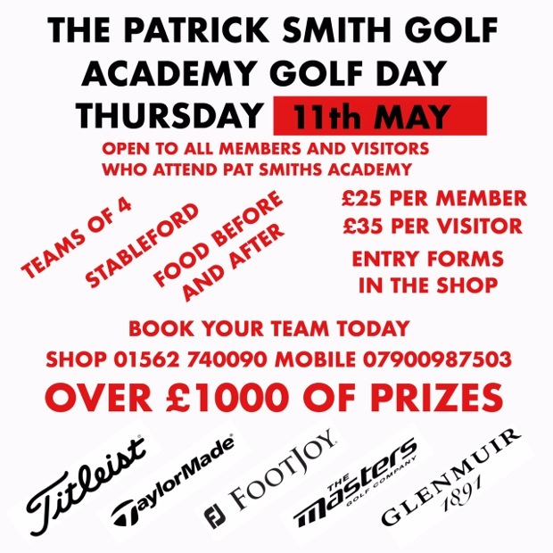 Patrick Smith Academy Golf Day - Thursday 11th May