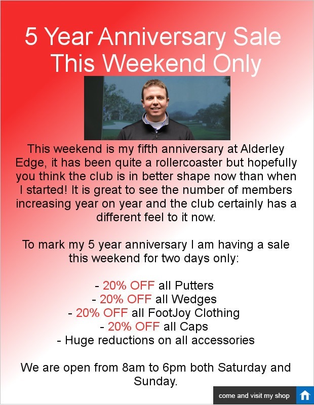 5 Year Anniversary - This Weekend Only