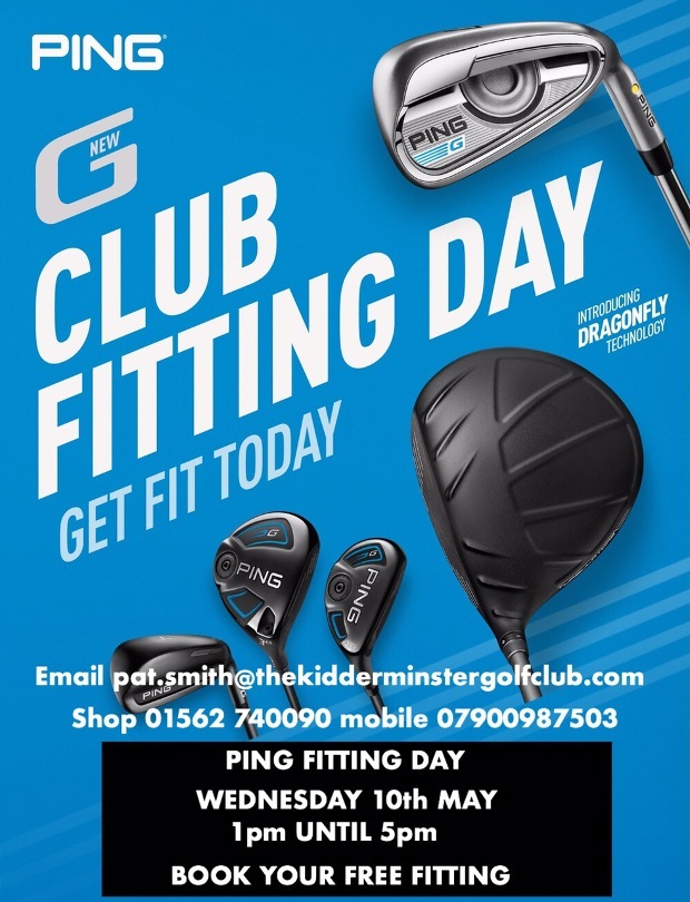 PING Fitting day at Kidderminster G.C