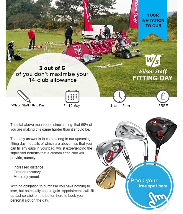 Your invitation to our Wilson fitting day…