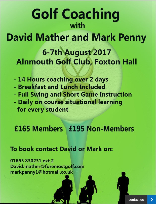 Golf Coaching with David Mather and Mark Penny...