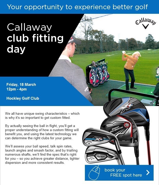 Callaway Demo Day - Friday, 18 March - Only 3 slots left!