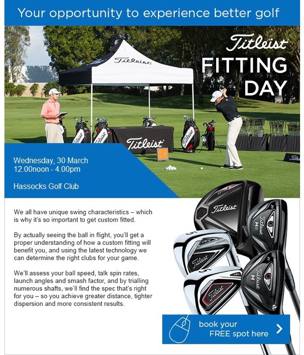 Your personal invitation to our Titleist event