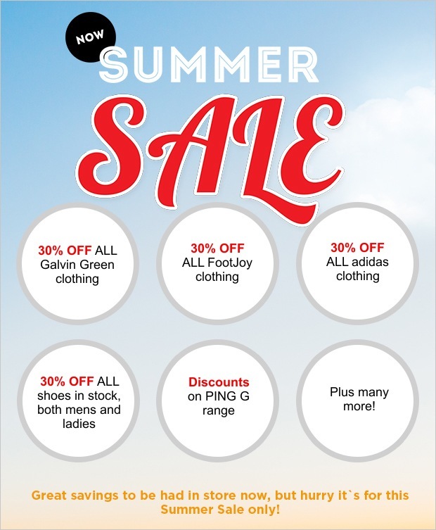 Summer SALE this Bank Holiday weekend!