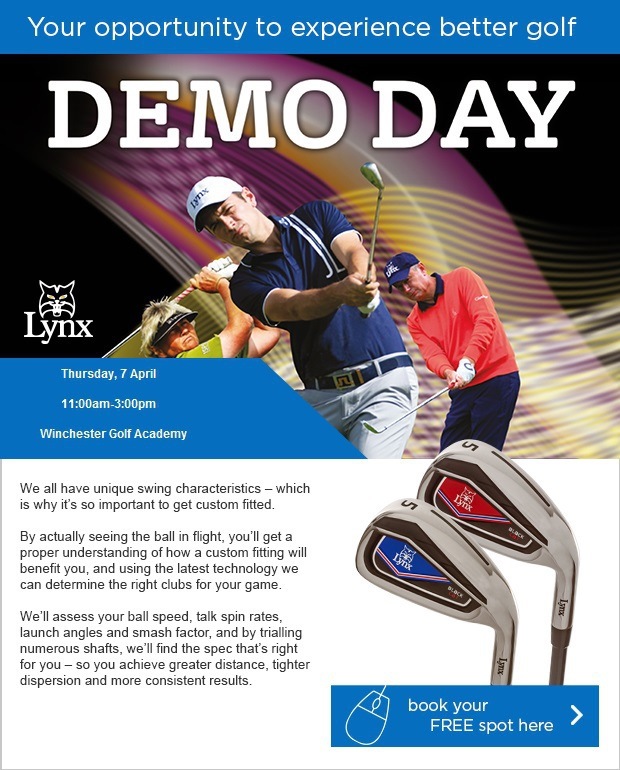 Lynx Fitting day at Winchester Golf Academy