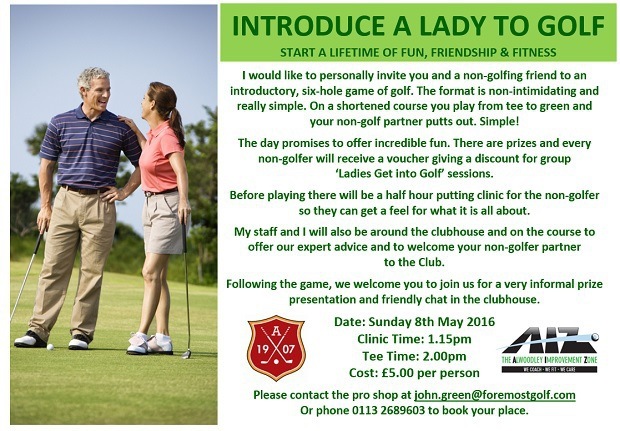 Introduce a lady to golf..