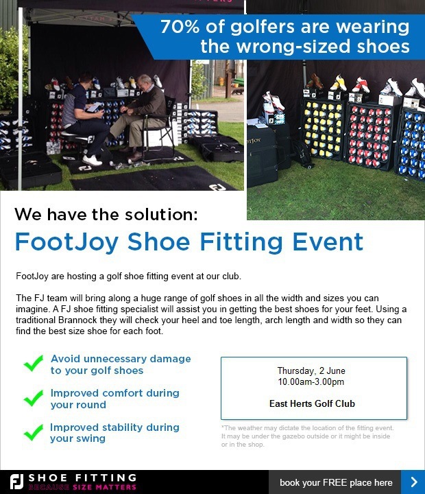 Don't Miss our FootJoy Shoe Fitting Day!