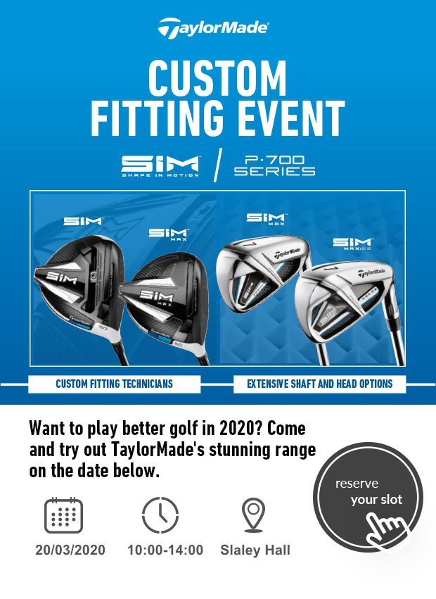Don't miss our TaylorMade Fitting Day!