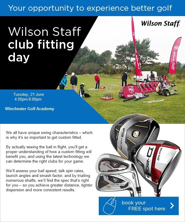 Wilson Fitting Day at Winchester Golf Academy..