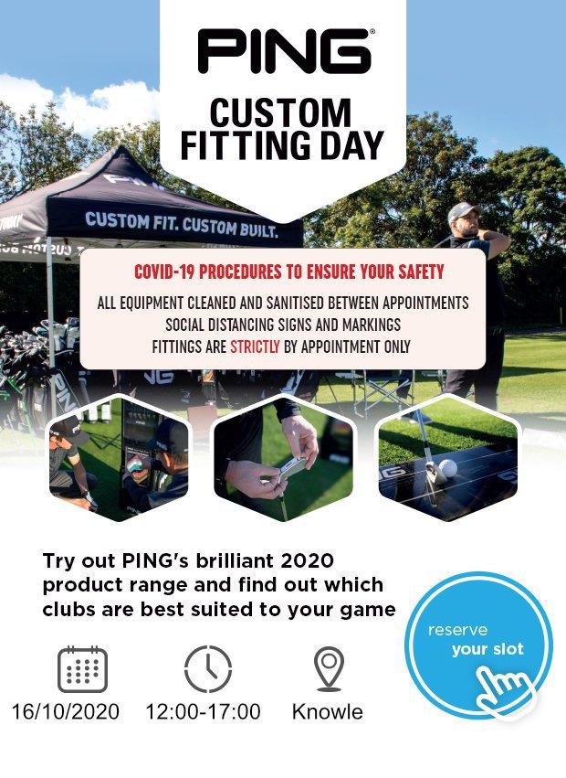 Don't miss our PING fitting day…