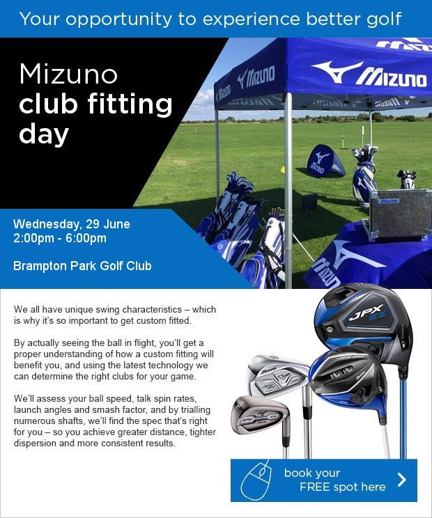 Mizuno Fitting Day - This Wednesday at Brampton Park GC