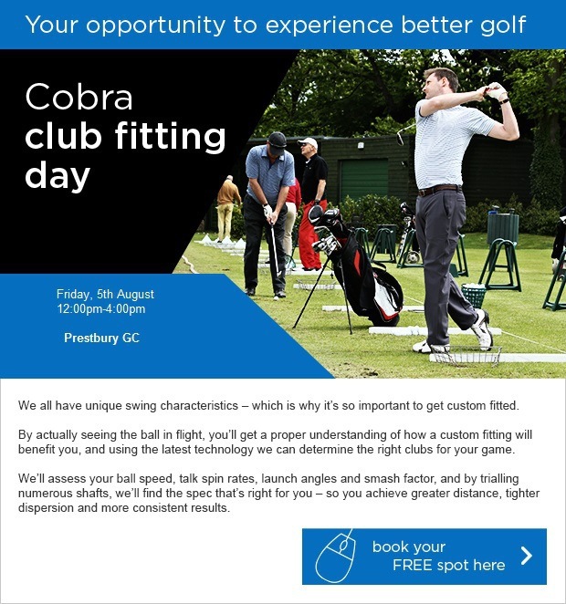 Cobra Fitting Day at Prestbury Golf Club..