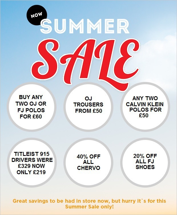 Don't miss your chance to grab a bargain in our Summer Sale!