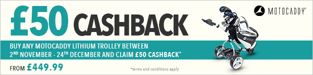 £50 cashback with Motocaddy