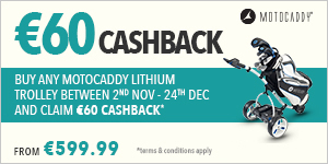 €60 cashback with Motocaddy