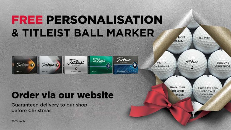 Titleist Christmas golf ball offer