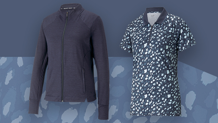 dark-navy-Puma-mid-layer-and-studded-print-polo-top